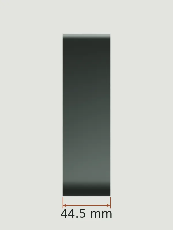 正视设计参考:宽 44.5 mm
